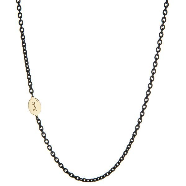collana Bimbi Gioielli da uomo argento rodiato e oro retro