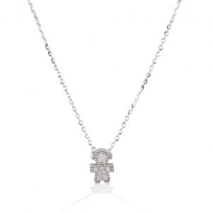 Collana in oro con diamanti di Bimbi Gioielli