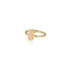 Anello in oro e madreperla rosa Bimbi Jewels